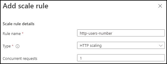 Create a scaling rule